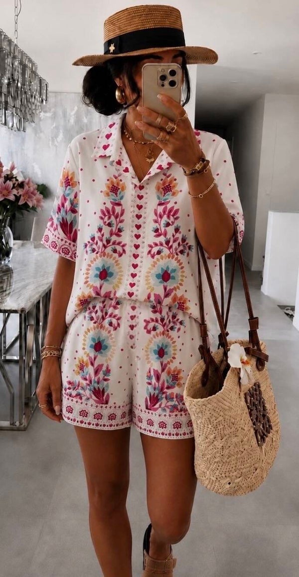 Ensemble short et chemise coimbra