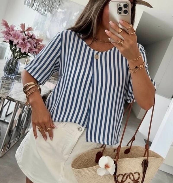 Top Albane bleu marine