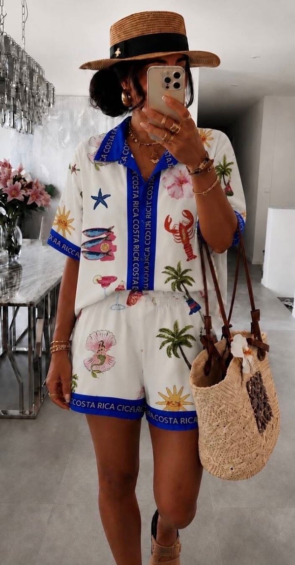 Ensemble short et chemise Evora