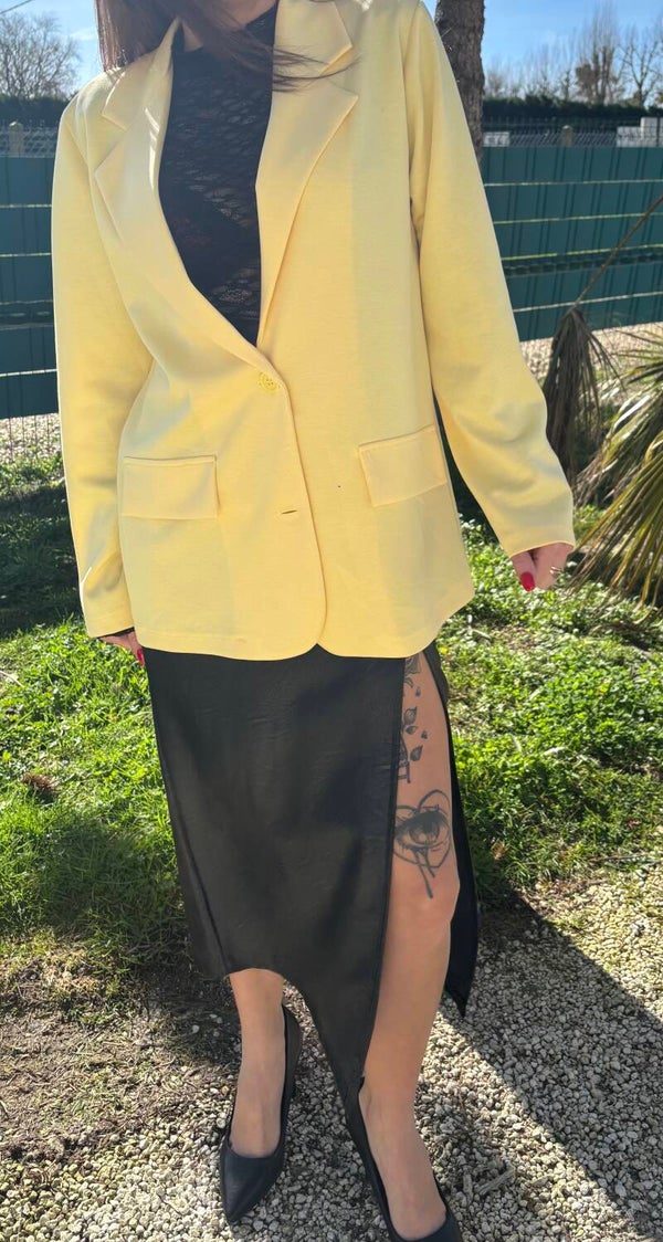 Veste blazer Jaune
