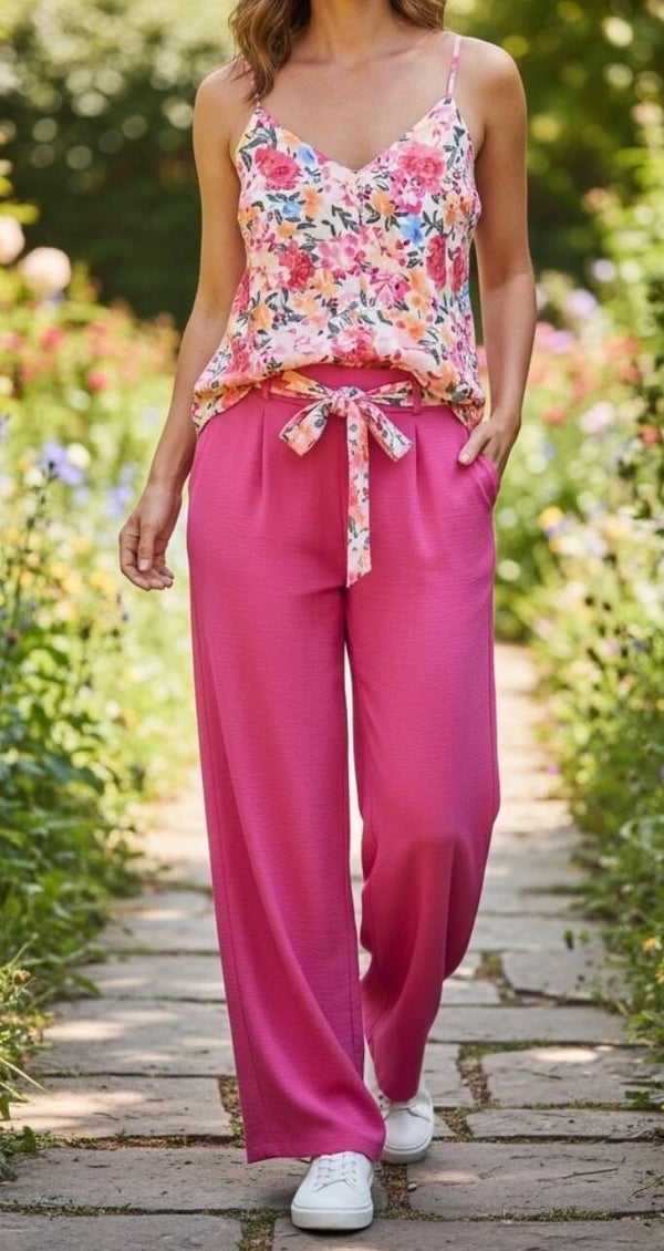 Palazzo belle taille fushia