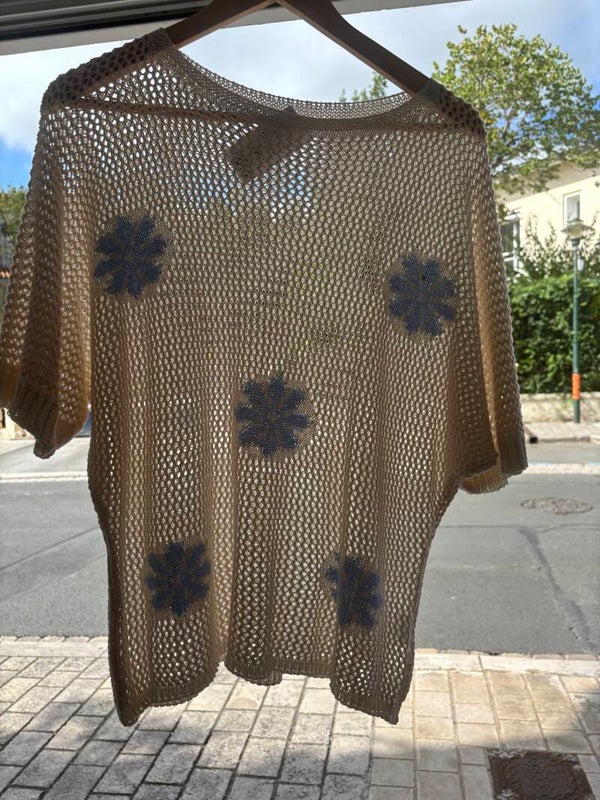 Pull maille Celio beige