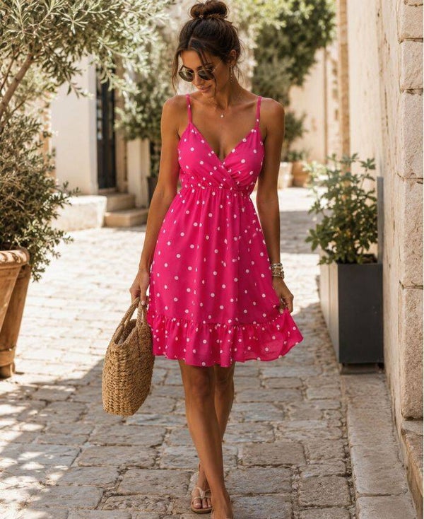 Robe courte  Vita fushia