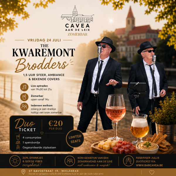 Duoticket CAVEA aan de Leie