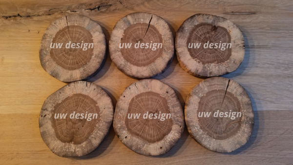 Coastr Onderzetters Eikenhout | Eigen design