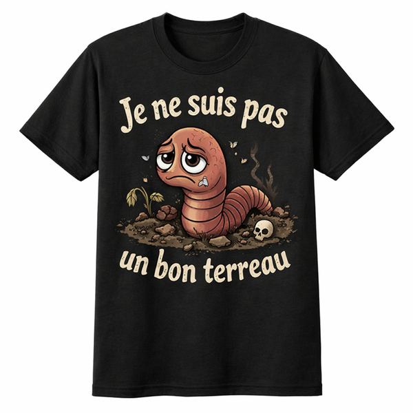tshirt noir imprime