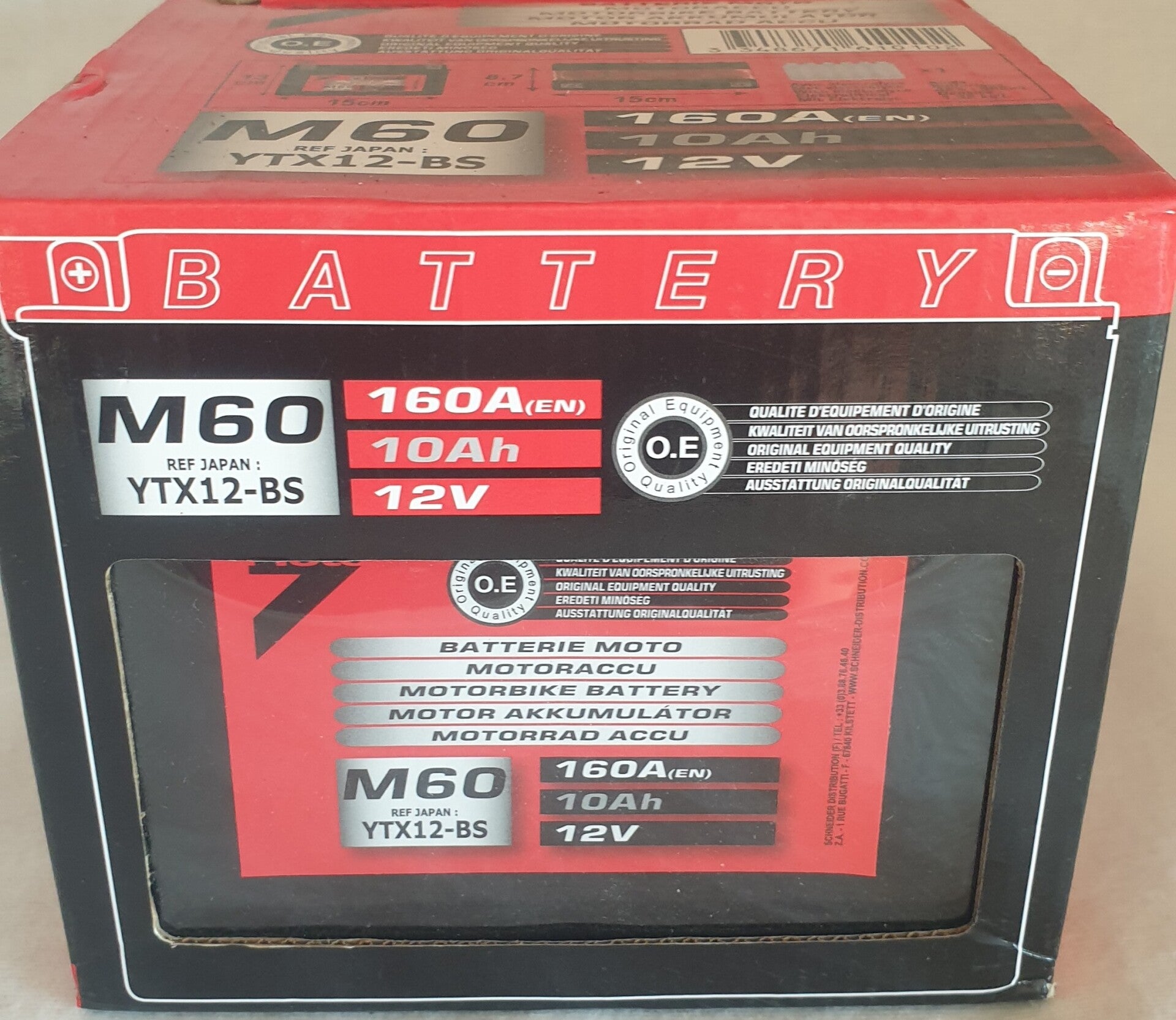 Accu voor motor, quad, scooter of speelgoedauto