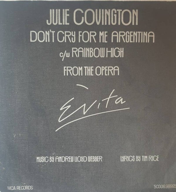 Julie Covington - Don't cry for me Argentina