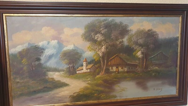 Olieverf schilderij  H. Slock 2