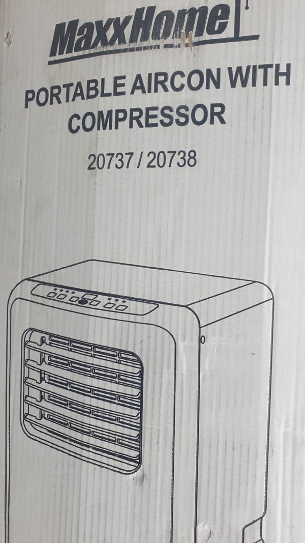 Maxxhome mobiele airco met afstandsbediening.