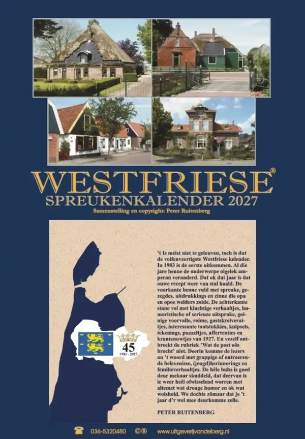 WESTFRIESE SPREUKENKALENDER 2027