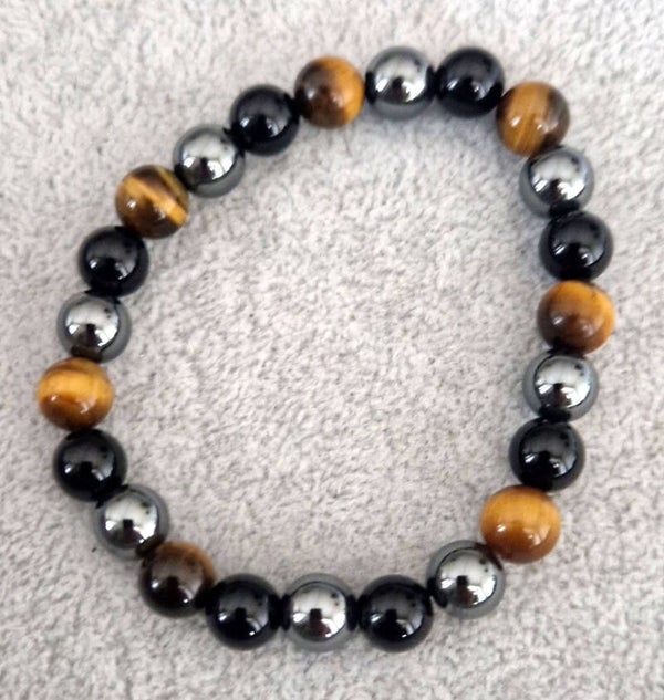 Oeil de Tigre + Hematite + Onyx