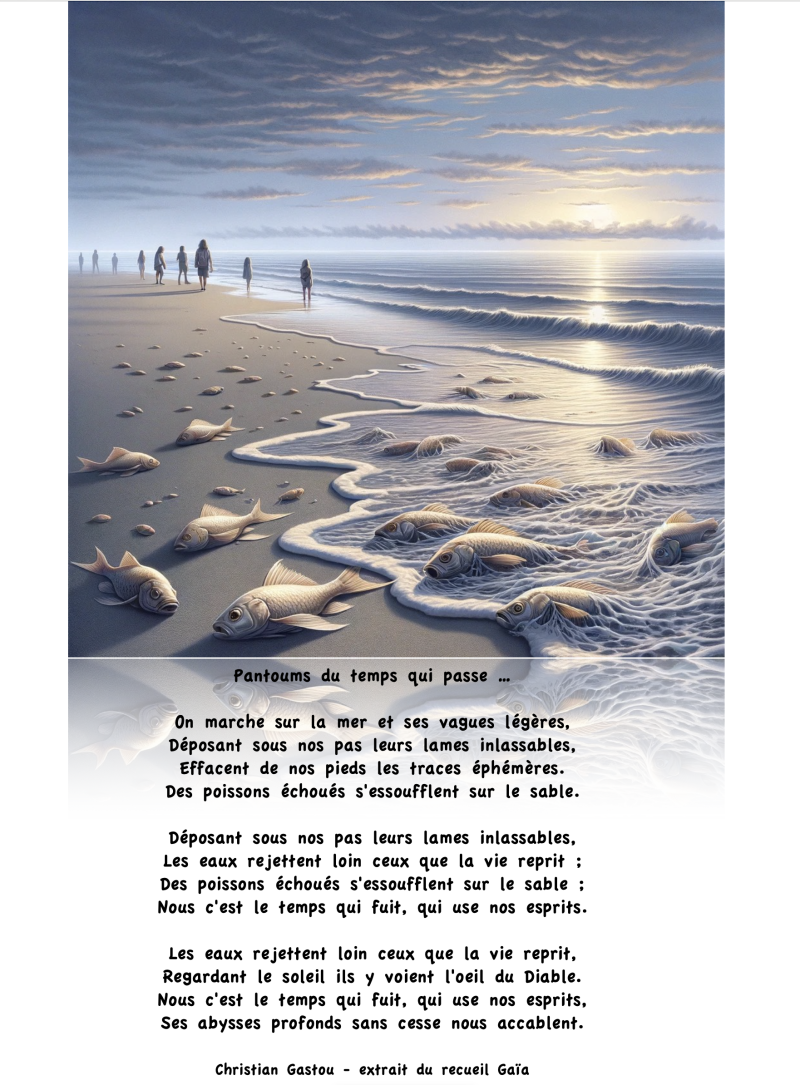 pantoum du temps qui passe - extrait recueil poésie de Christian Gastou 