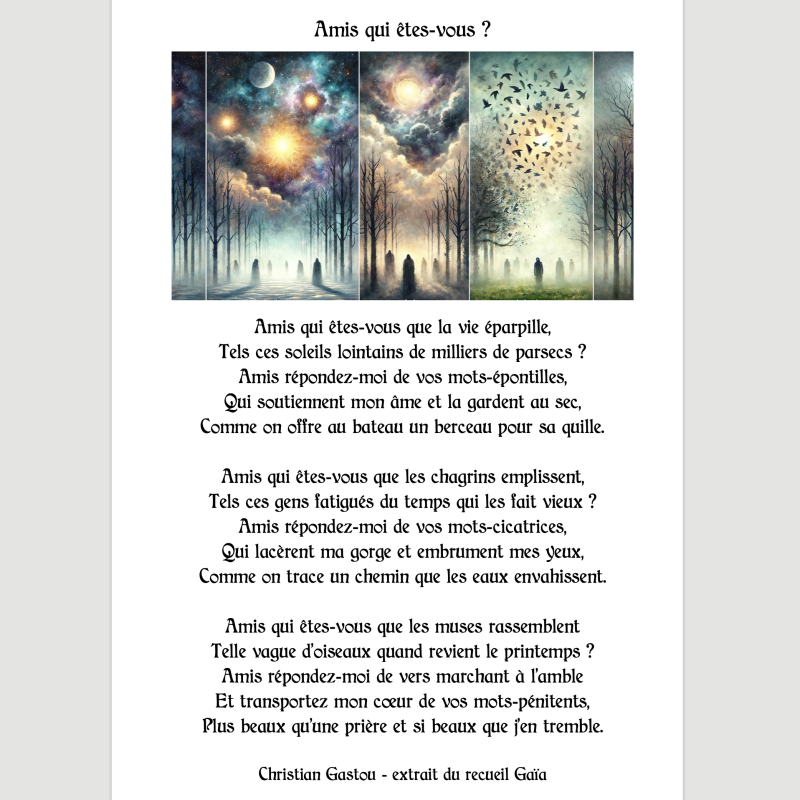 poéme extrait du recueil de poésie Gaïa