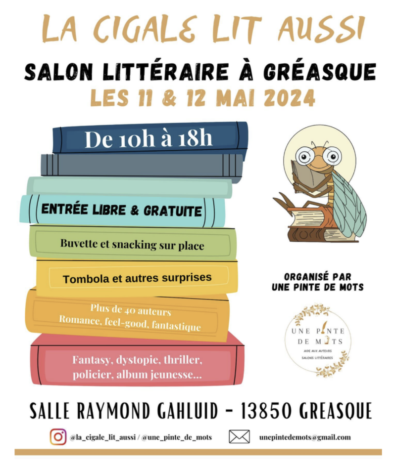 salon littéraire Gréasque affiche