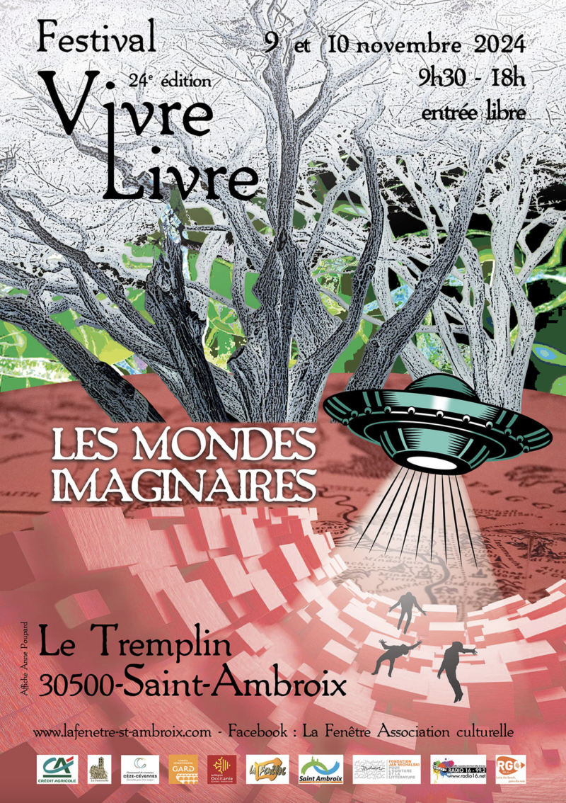 Affiche festival vivre livre à Saint-Ambroix