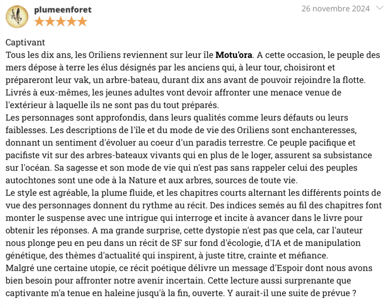 Chronique littéraire roman SF Fantasy 