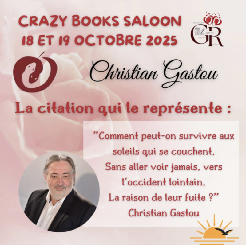 salon du livre crazy book à Val de Virieu, auteur présent Christian Gastou 