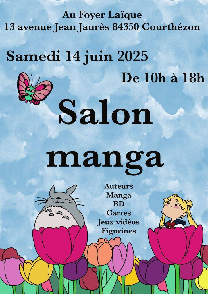 Affiche salon manga de Courthézon 