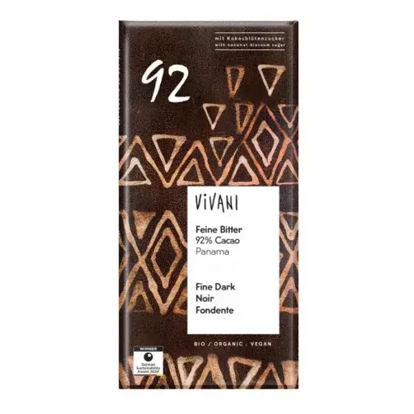 Feine Bitter 92% Cacao Panama 10x80g