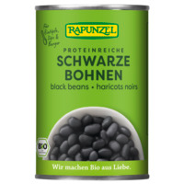 RAPUNZEL Schwarze Bohnen in der Dose 6x400g