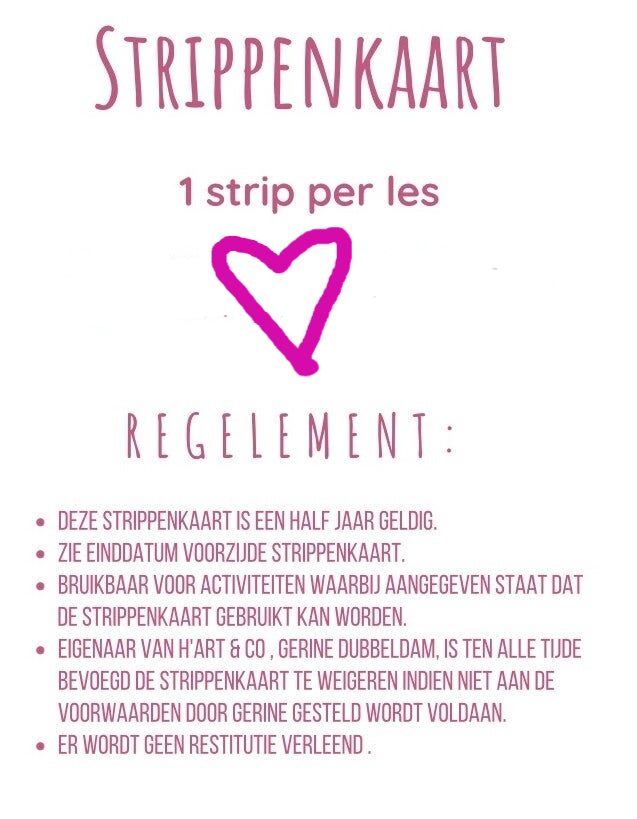 STRIPPENKAART 10 bijeenkomsten