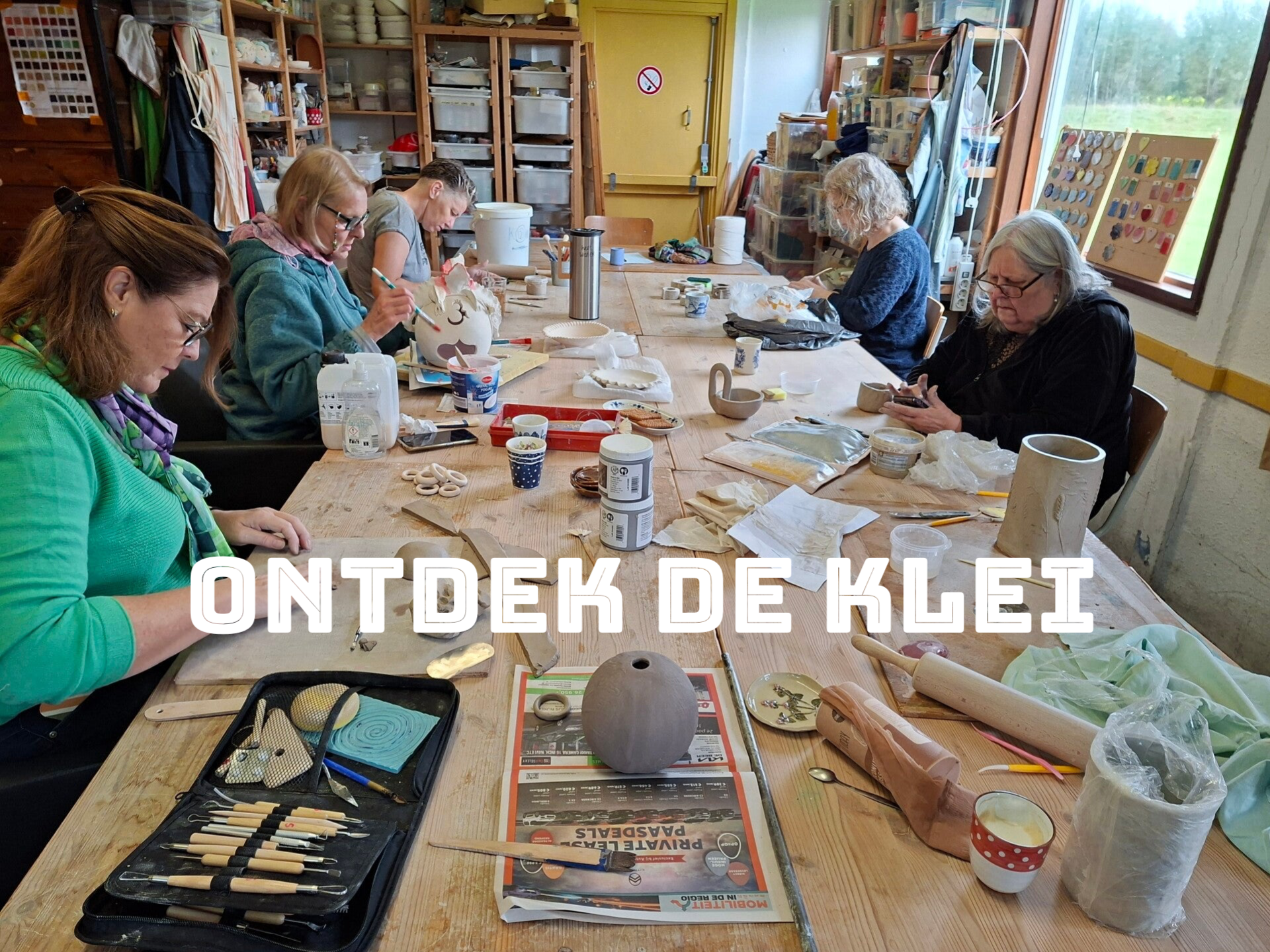 Ontdek de klei, keramiek cursus in Poortugaal vlakbij Rotterdam. Onder deskundige leiding in kleine groepjes.
