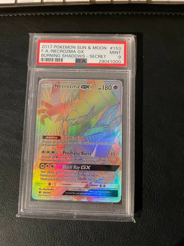 Necrozma GX Rainbow PSA 9