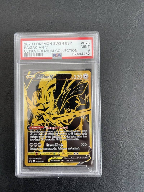 Zacian V ultra premium collection PSA 9