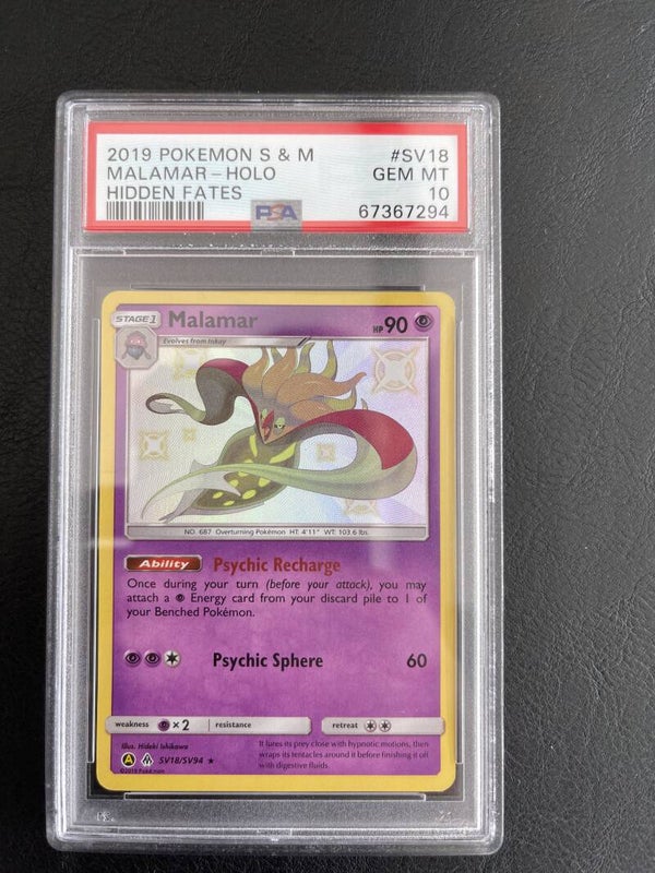 Malamar Hidden Fates PSA 10