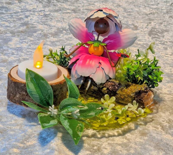 ausruhen auf dem Baumstamm