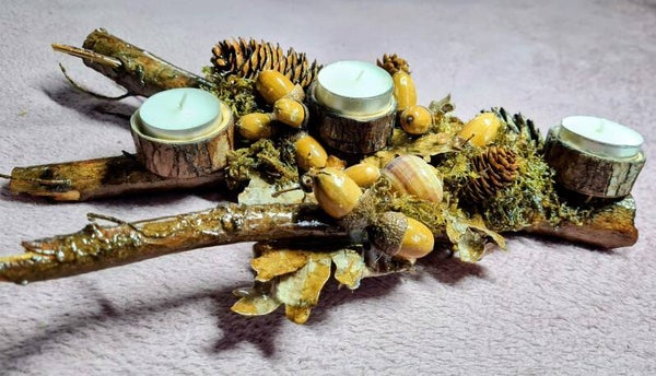 rustikaler Teelichthalter