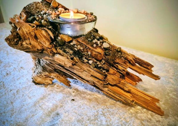 rustikaler Teelichthalter