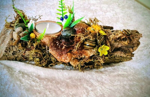 rustikaler Teelichthalter