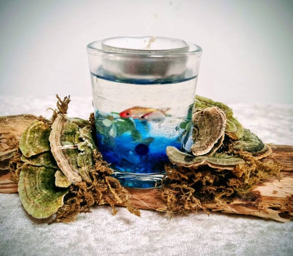 rustikaler Teelichthalter