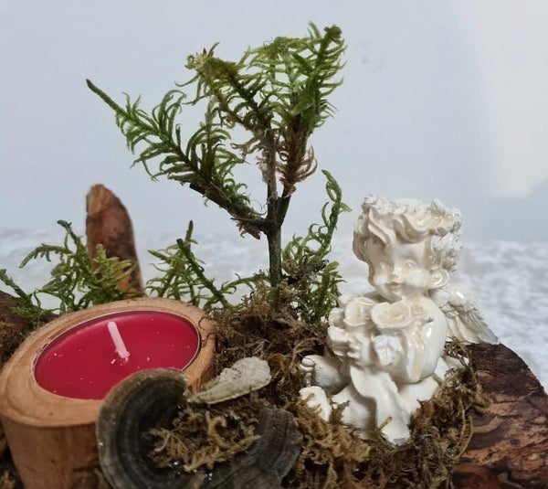 rustikaler Teelichthalter