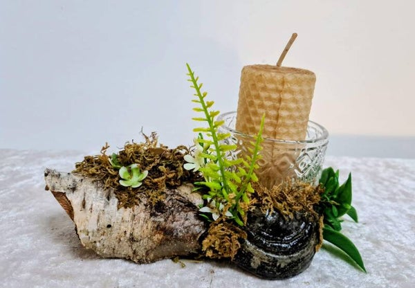 rustikaler Teelichthalter