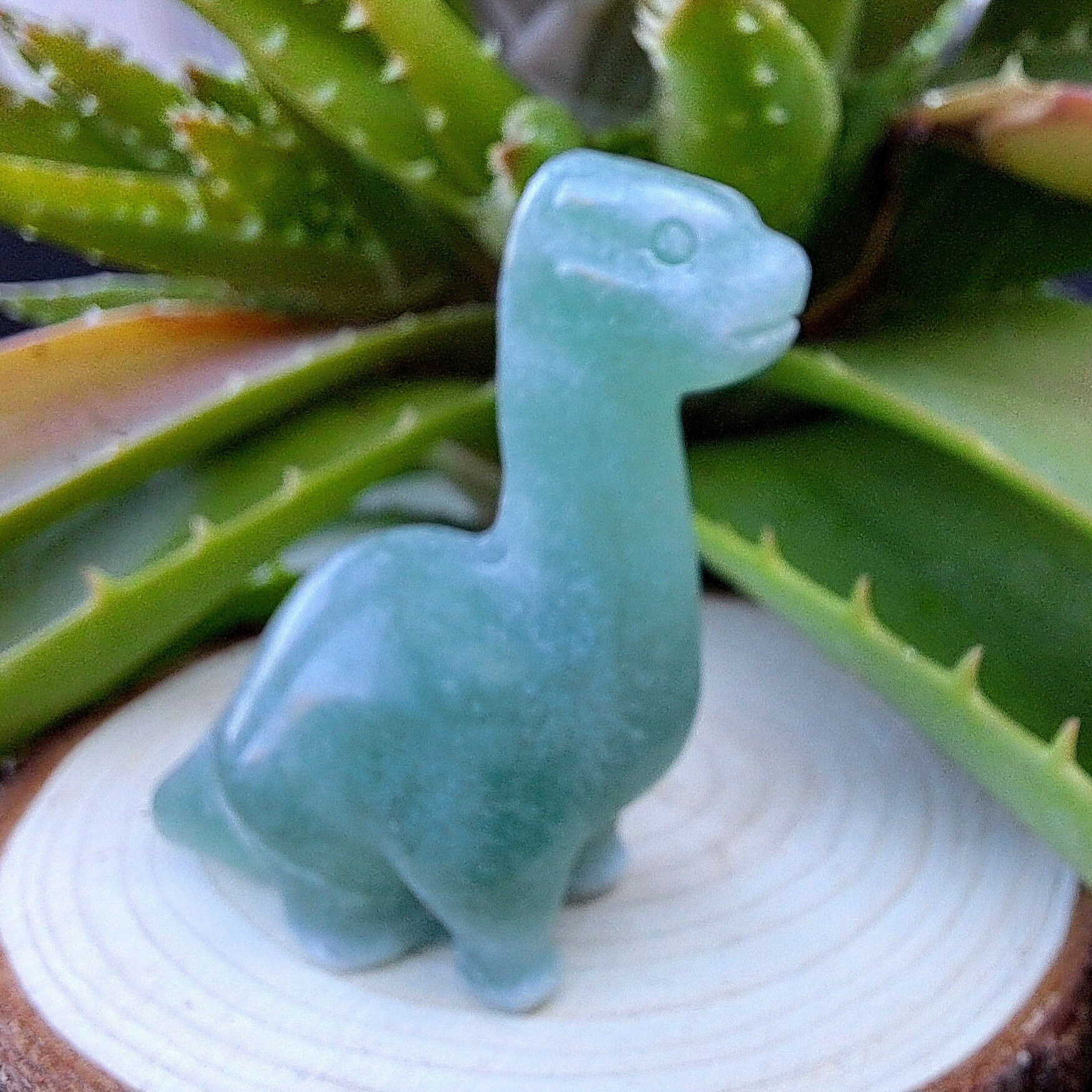 Collectibles - Brachiosaurus - Groene aventurijn - 4 à 5 cm