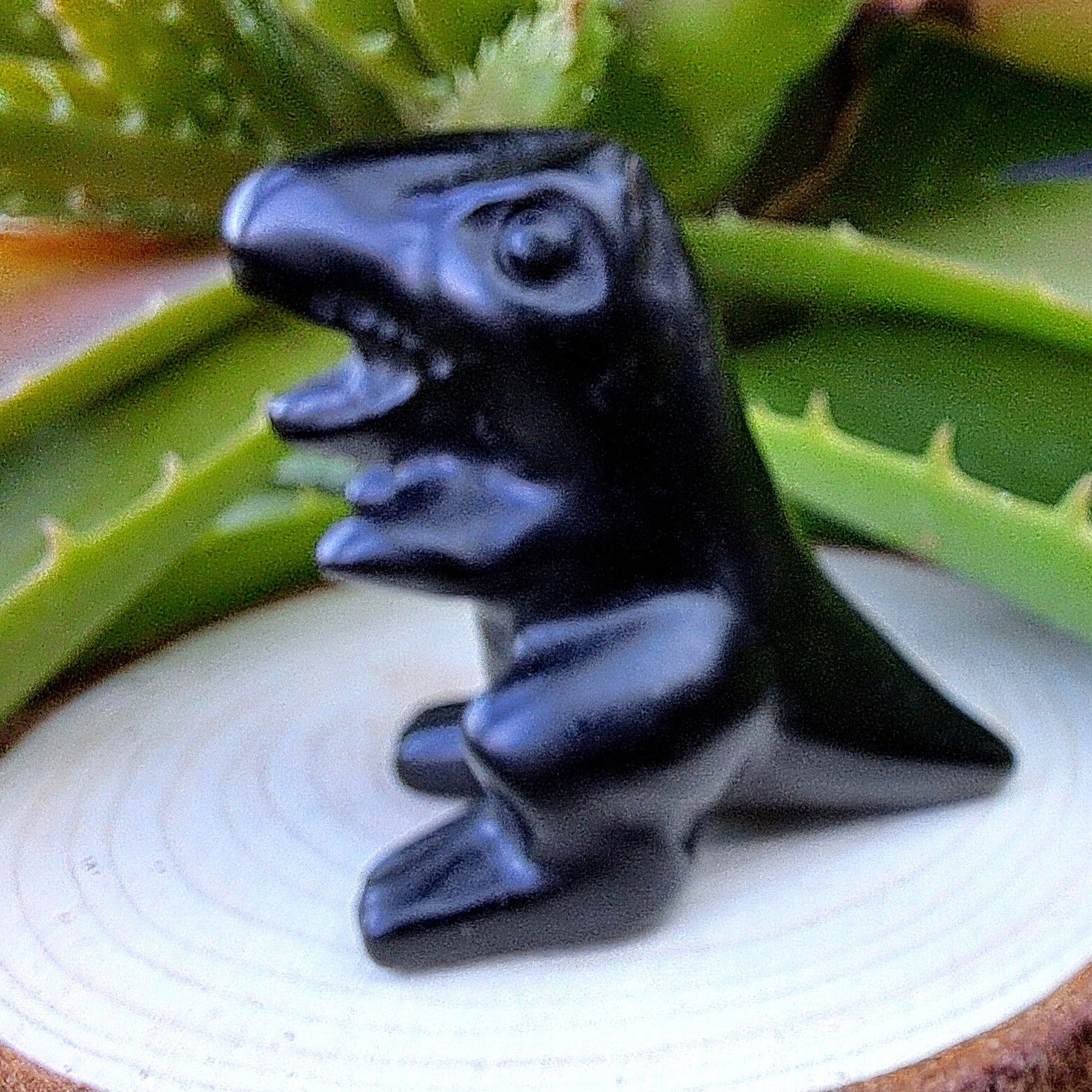 Collectibles - Tyrannosaurus Rex - Obsidiaan - 4 à 5 cm