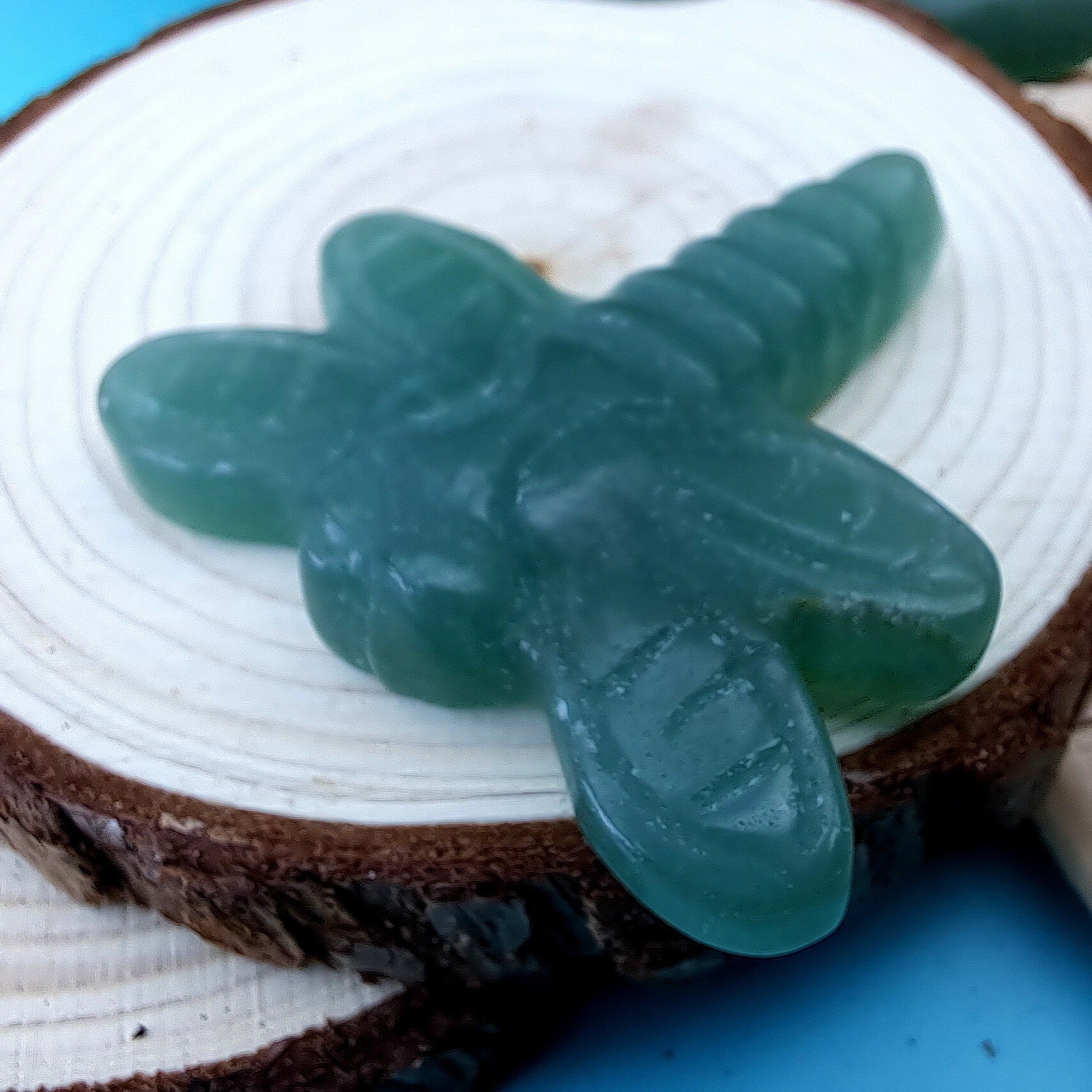 Collectibles - Libelle - Groene aventurijn - +/- 4 cm