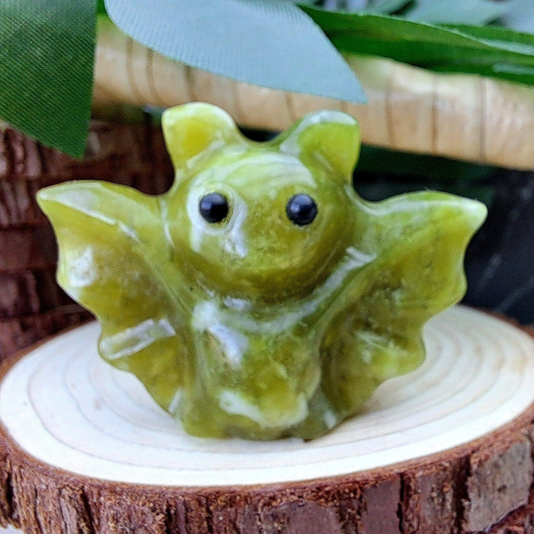 Collectibles - Vleermuis - Jade - +/- 4 cm