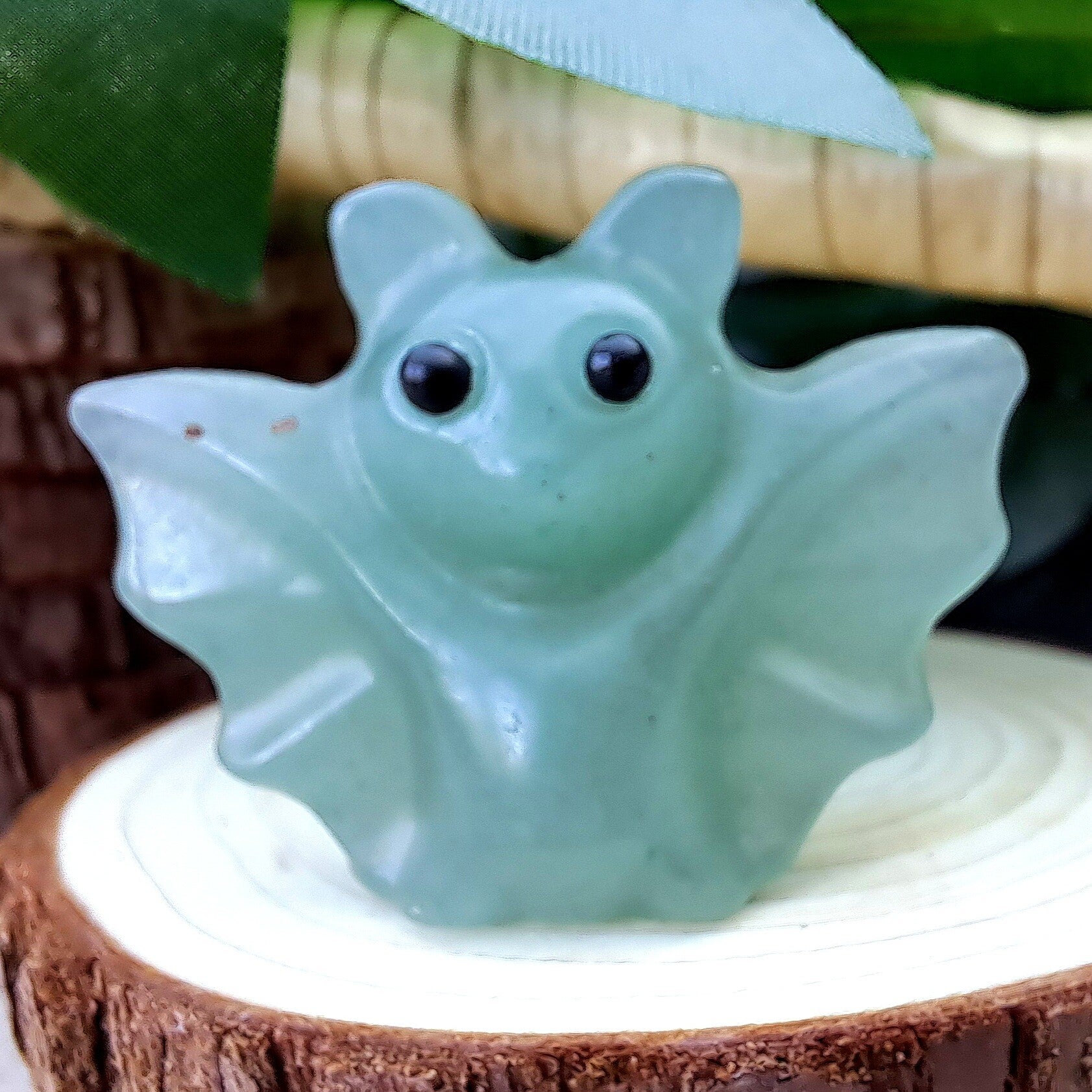 Collectibles - Vleermuis - Groene aventurijn - +/- 4 cm