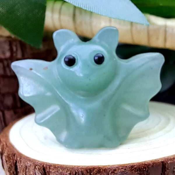 Collectibles - Vleermuis - Groene aventurijn - +/- 4 cm