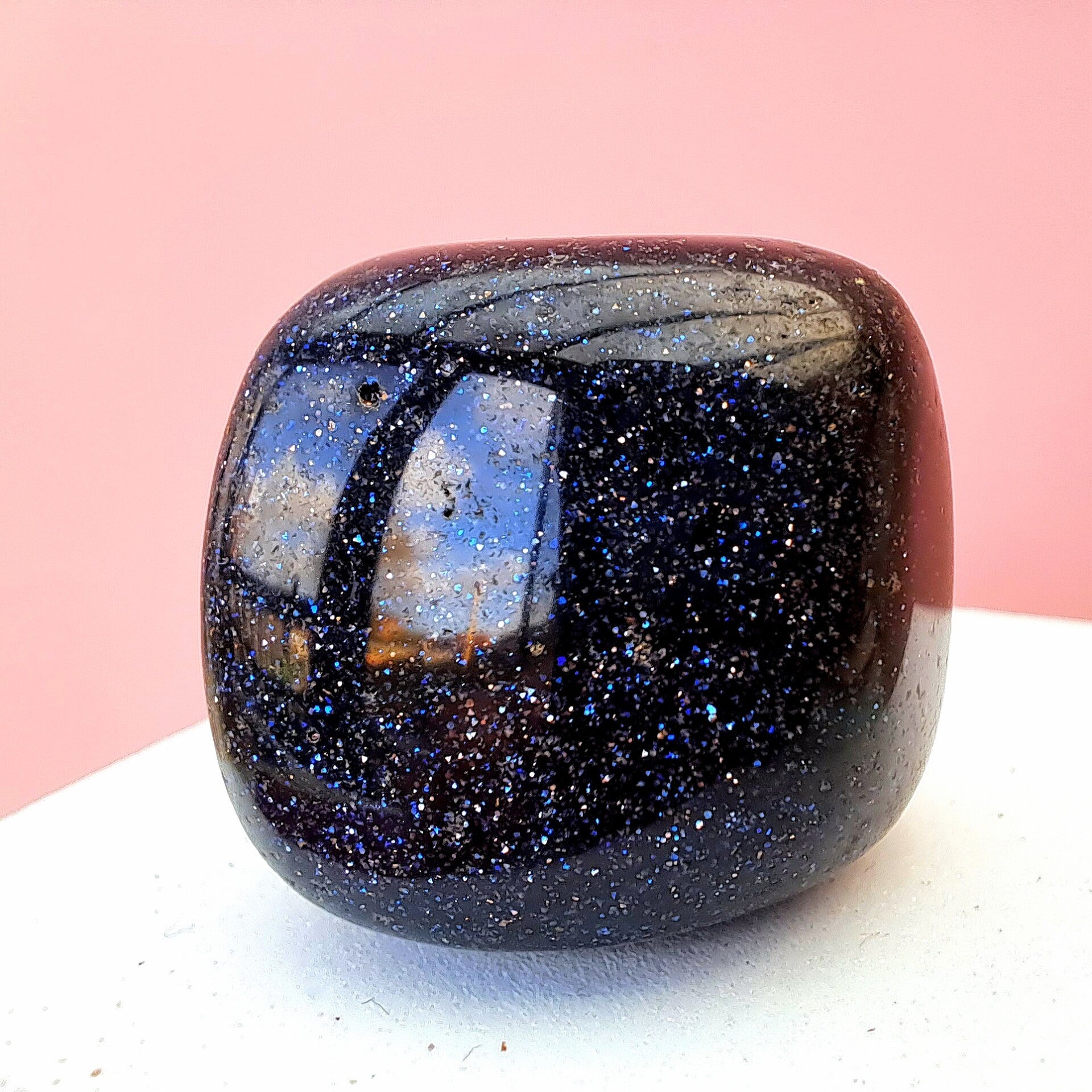 De kleine ontdekker - Blauwe maansteen - glad