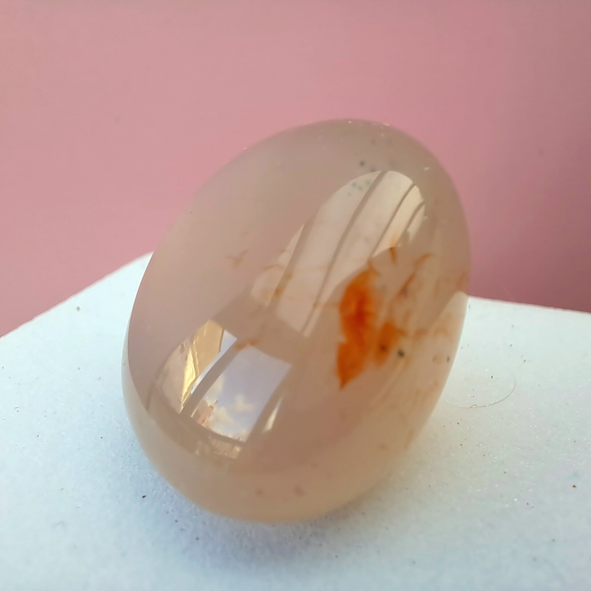 De kleine ontdekker - Kersenbloesem agaat - glad