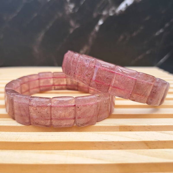 Armband - Aardbeikwarts