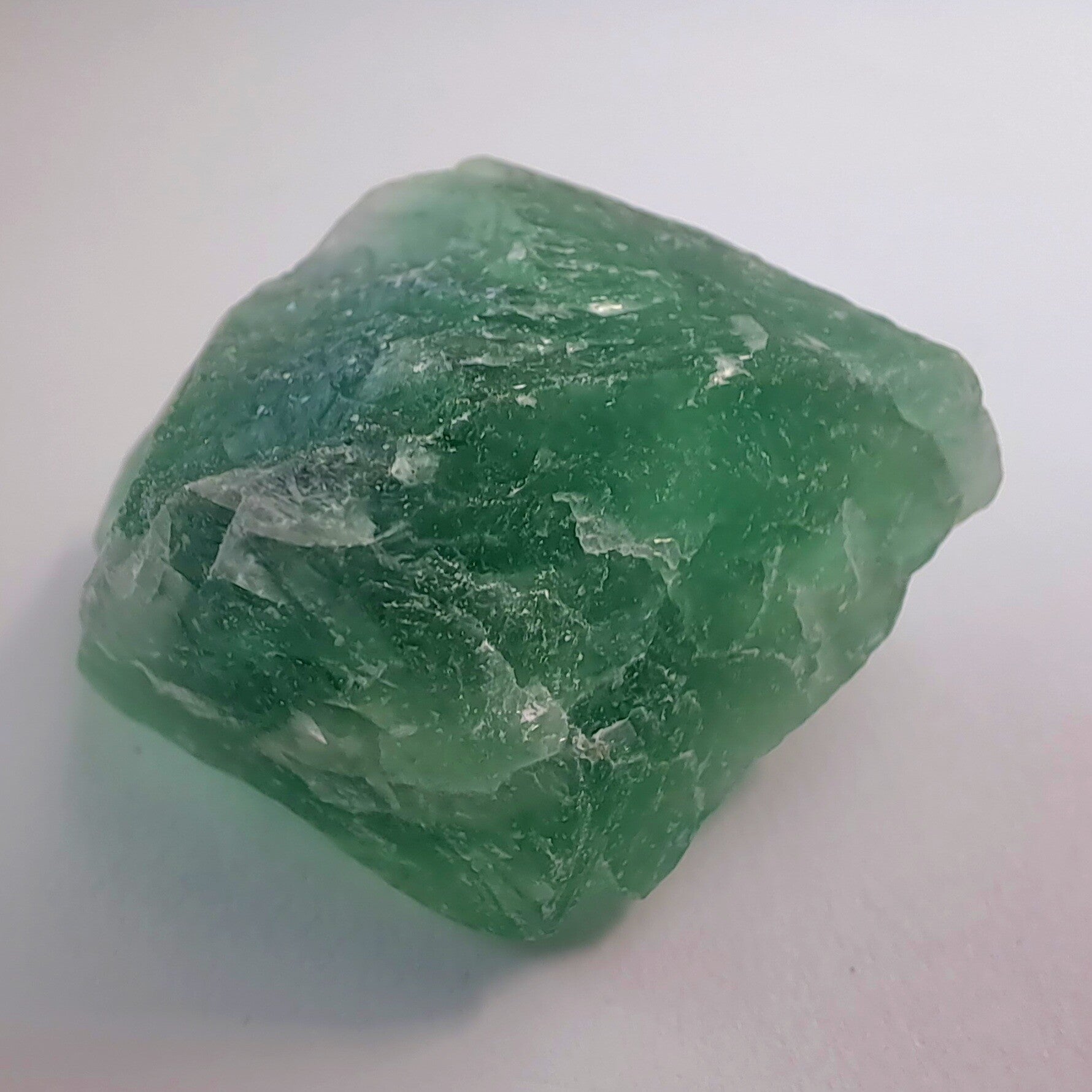 Ruwe steen - Groene fluoriet - 19-25 gram