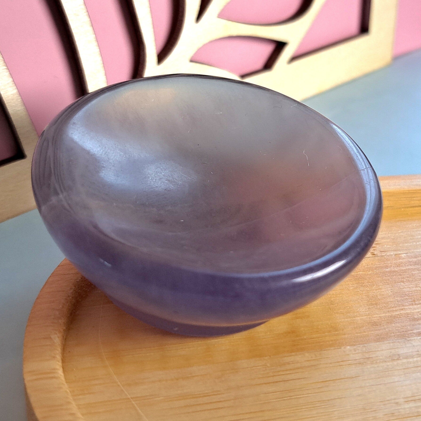 Kom - Fluoriet paars - Ø +/- 5 cm