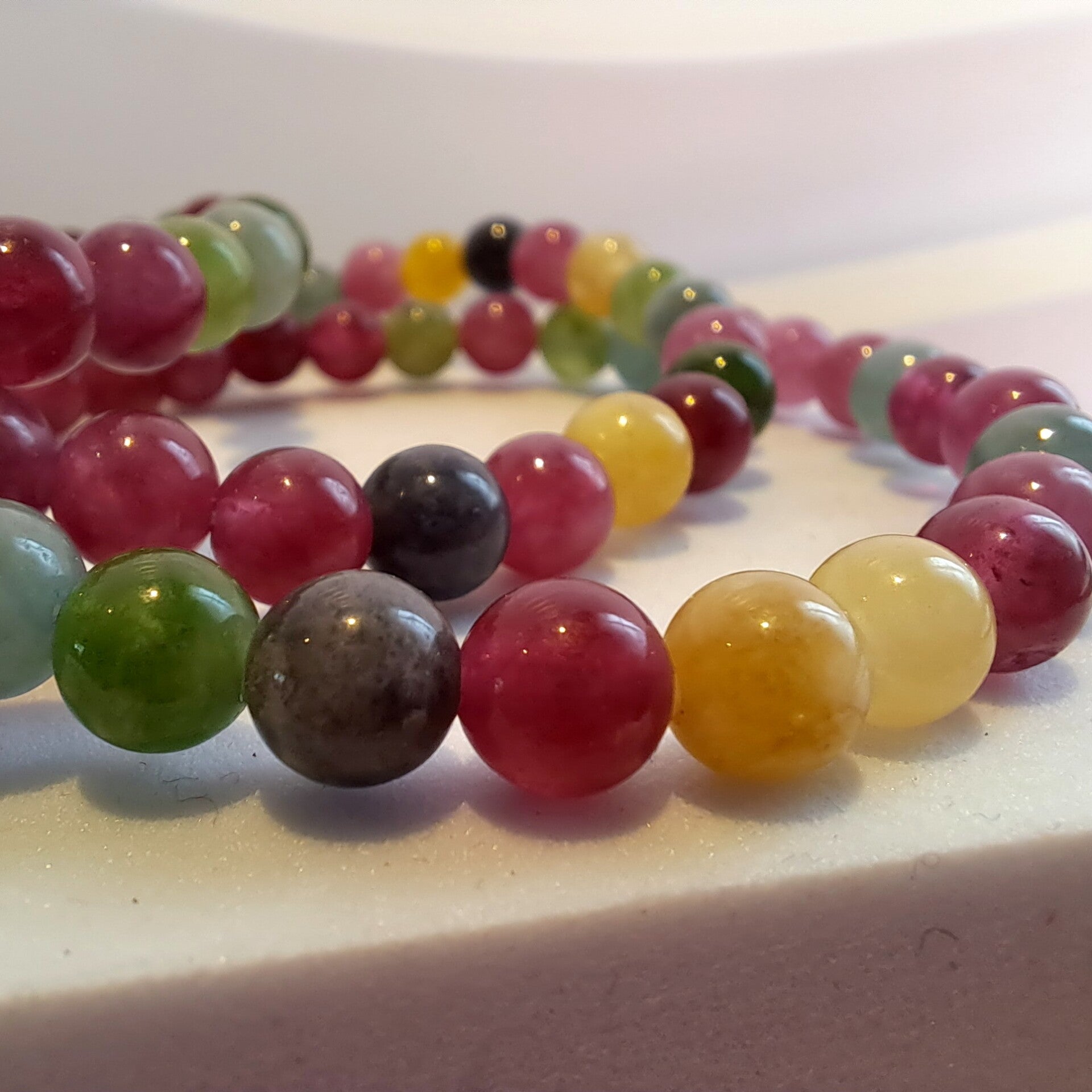 Armband - Toermalijn- kleurrijk