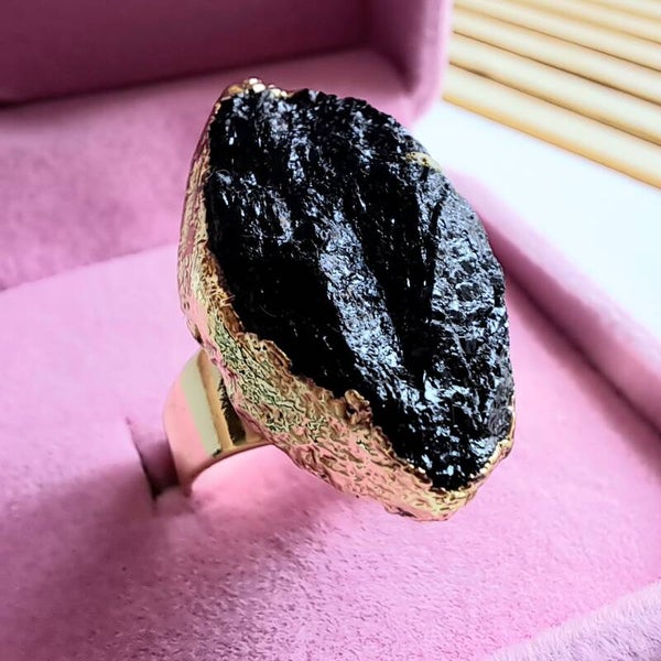 Ring - Zwarte Toermalijn